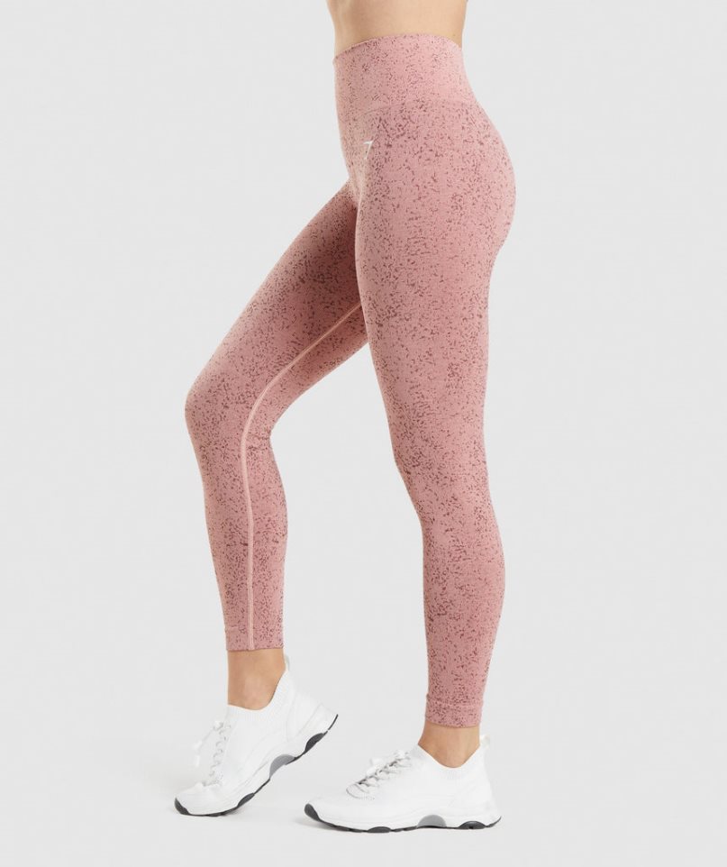 Legginsy Gymshark Adapt Fleck Seamless Damskie Różowe | PL 970POA